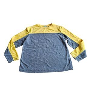 Marsh landing womens Sz L yellow gray sweatshirt